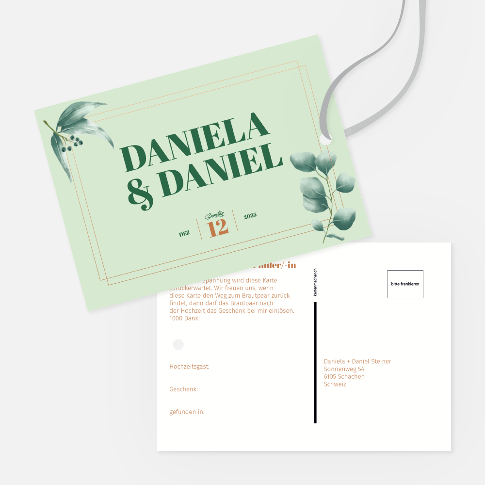 Ballonkarte Daniela-Daniel
