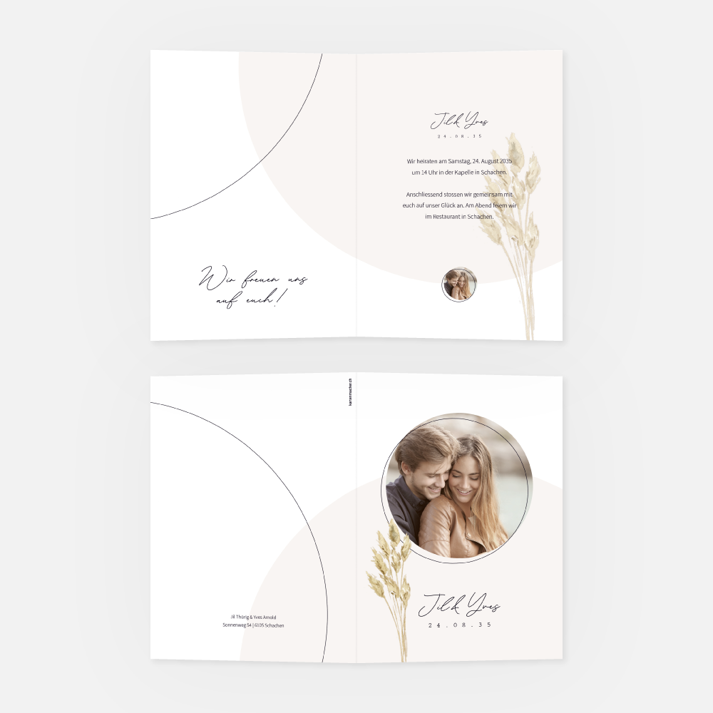 Hochzeitskarte Jil-Yves