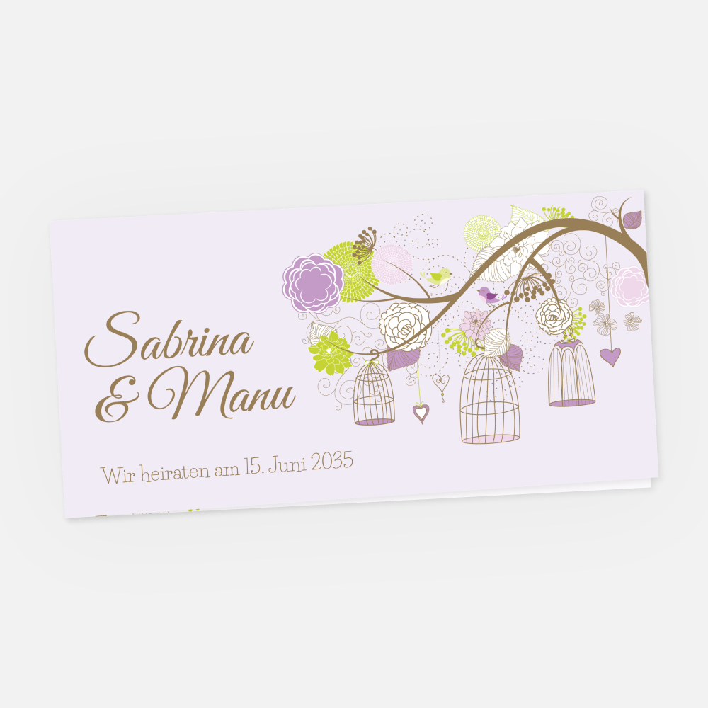 Hochzeitskarte Sabrina-Manu