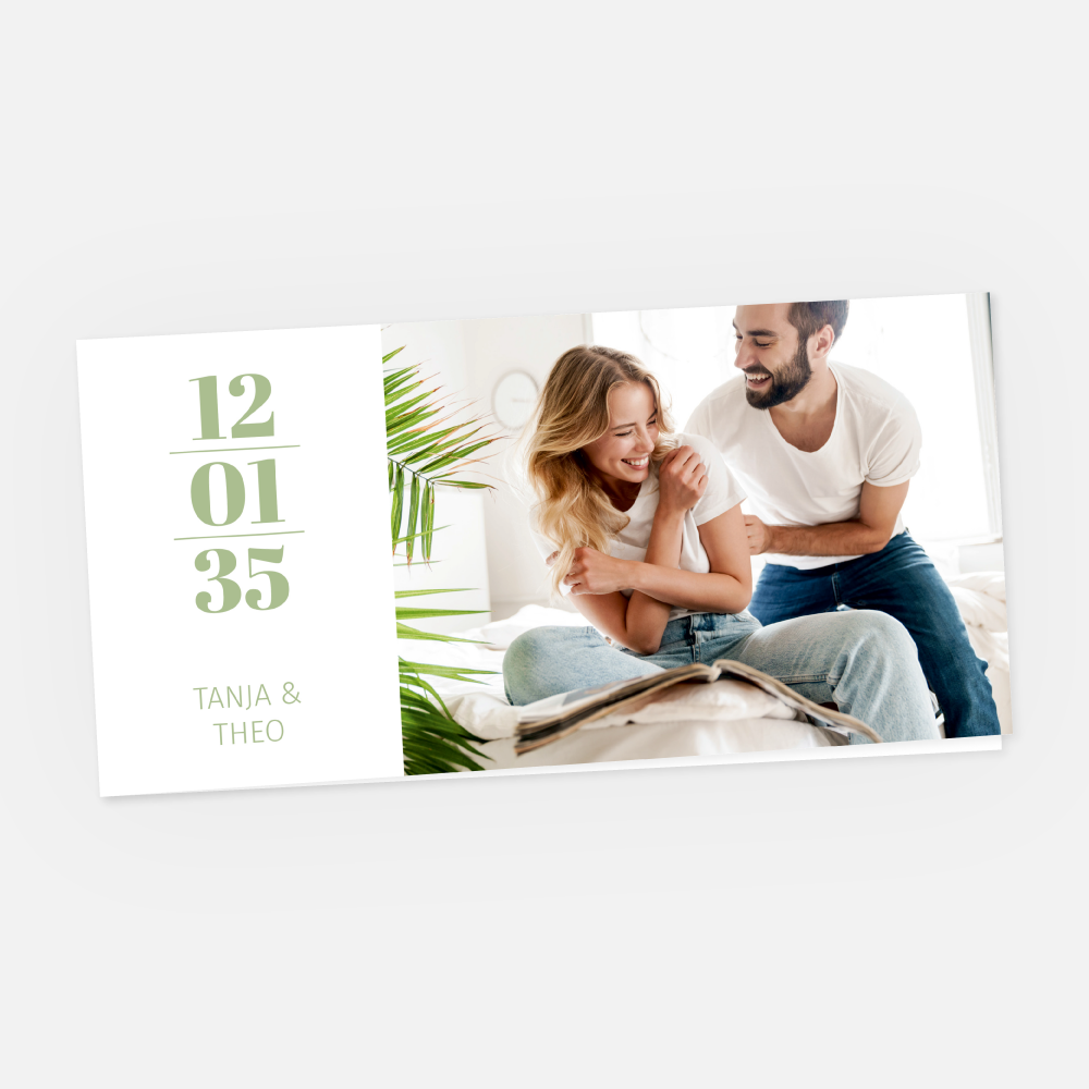 Hochzeitskarte Tanja-Theo