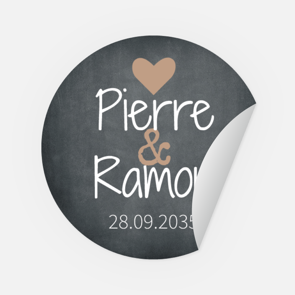 Sticker Pierre-Ramon rund 45 mm