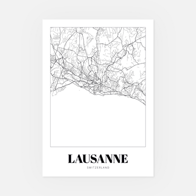 Wandbild Lausanne 