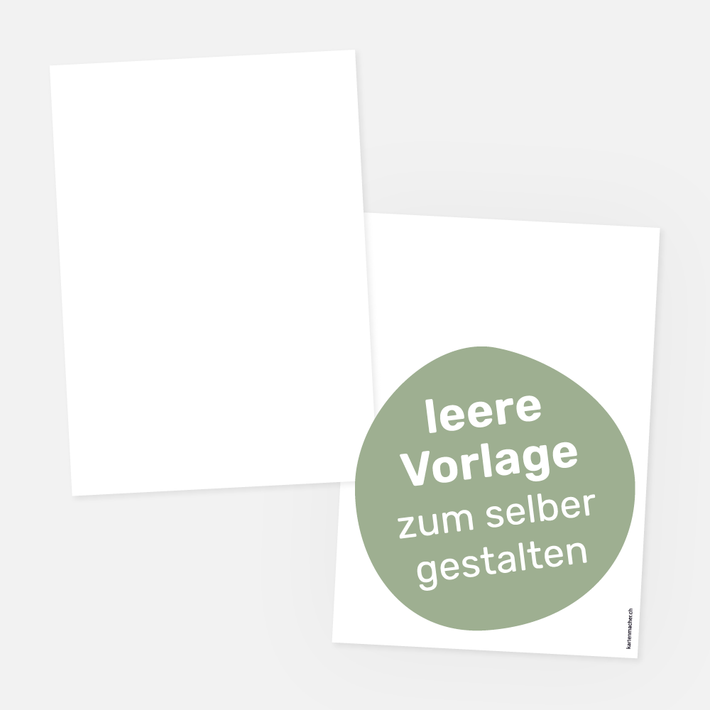 Blankokarte A6 hoch 105x148 2-seitig