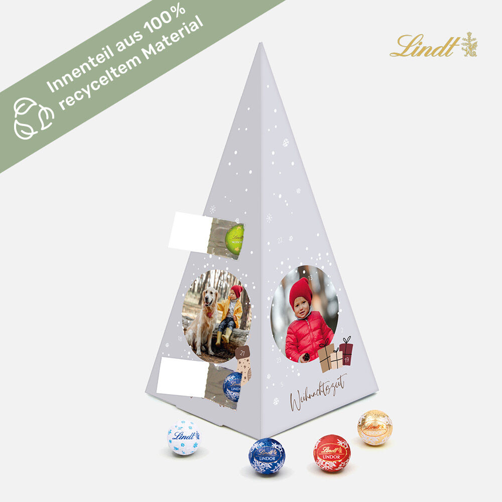 Adventskalender Lindt Pyramide Snowy