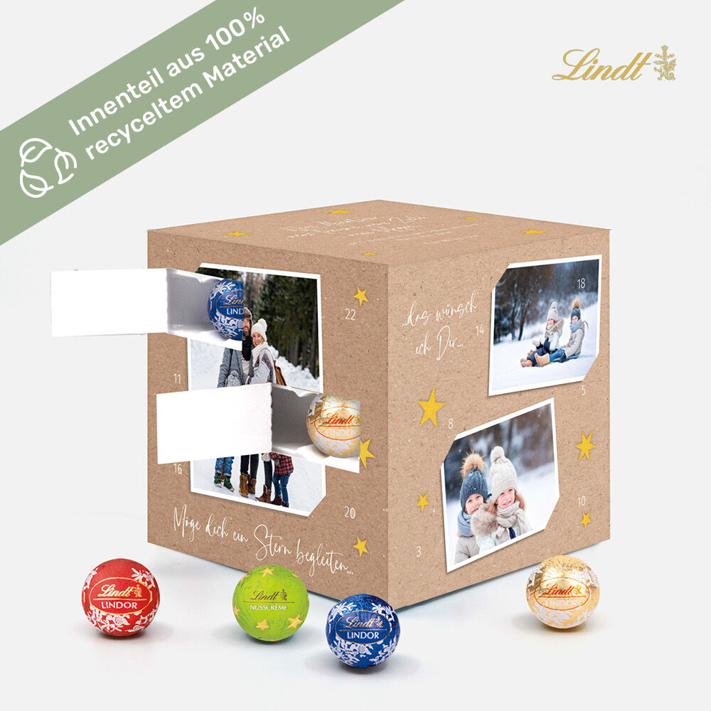 Adventskalender Lindt Cube Polaroid