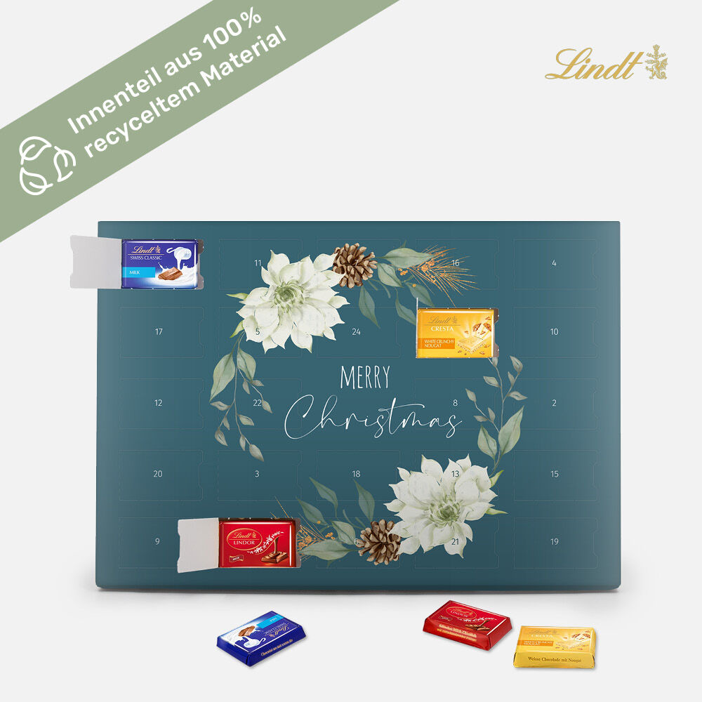 Tisch-Adventskalender Lindt Exklusiv Floral