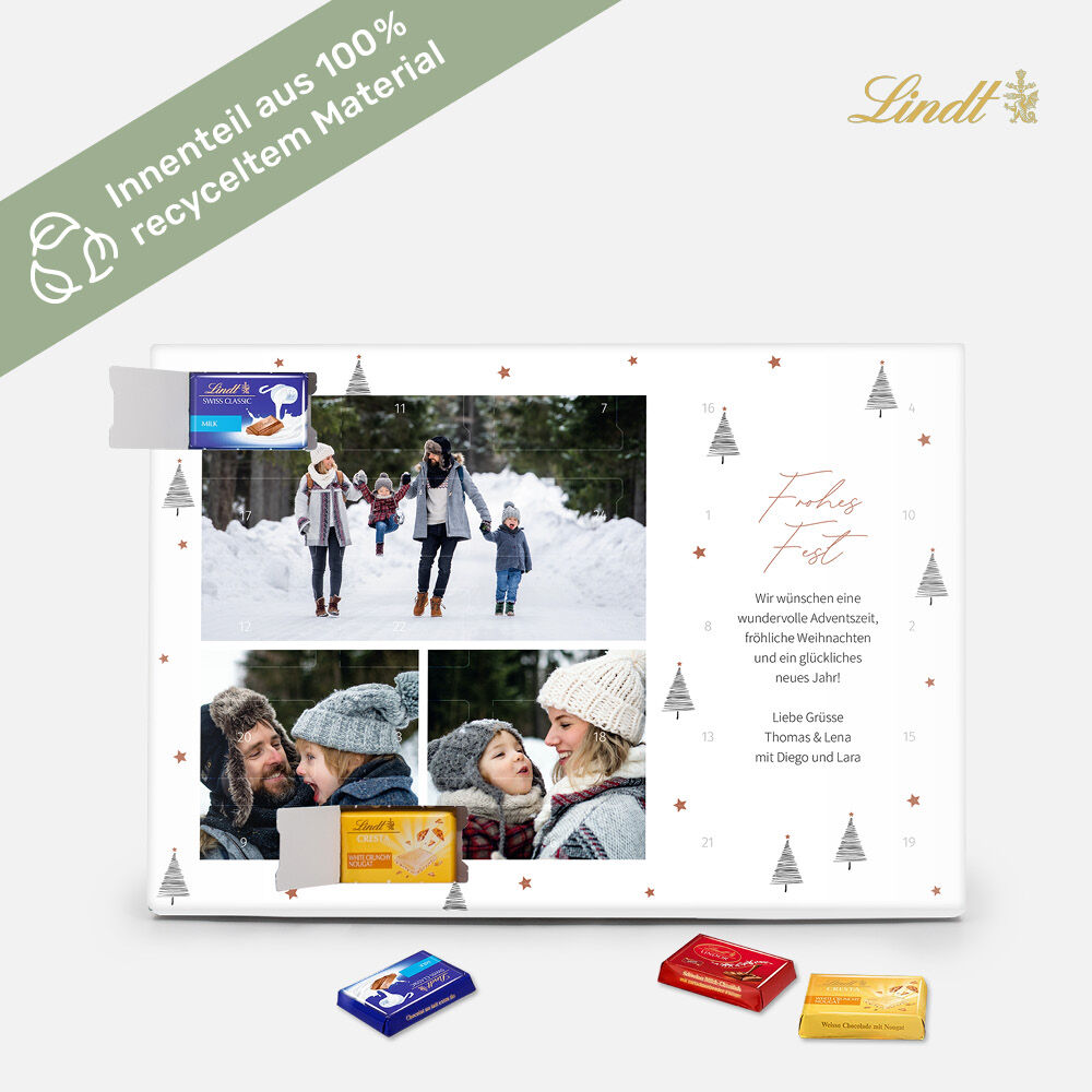 Tisch-Adventskalender Lindt Exklusiv Tännchen