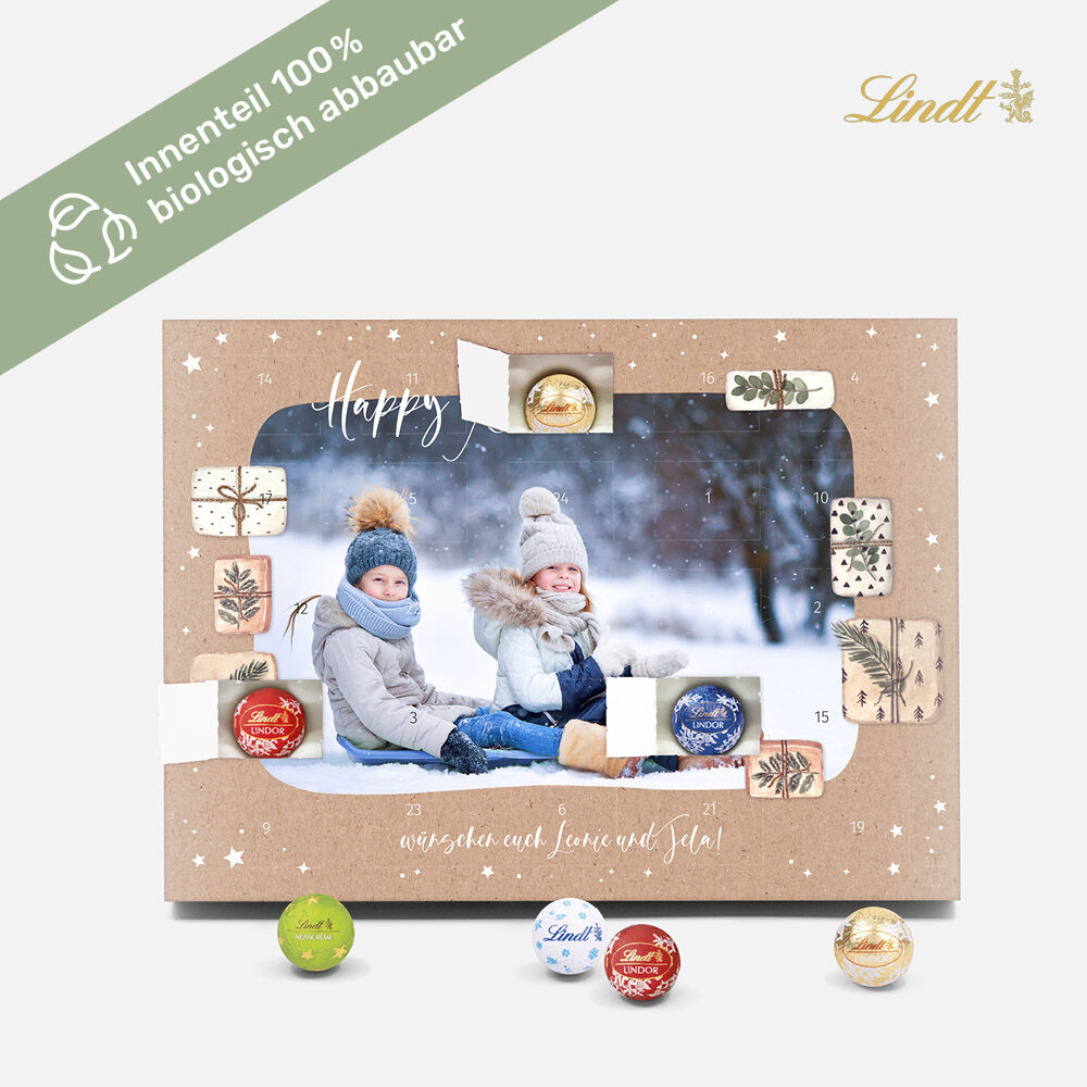 Tisch-Adventskalender Lindt Päckli