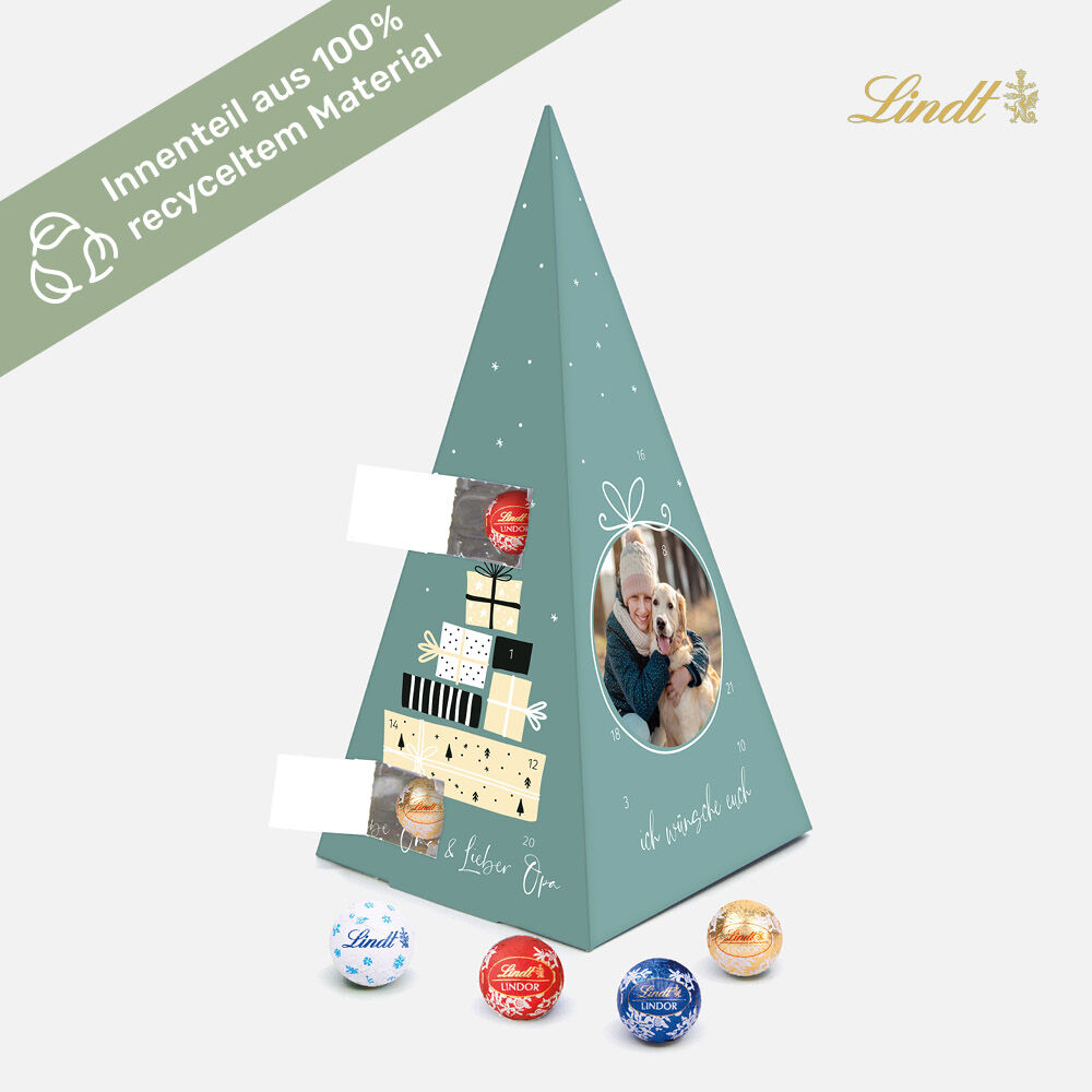 Adventskalender Lindt Pyramide Bescherung