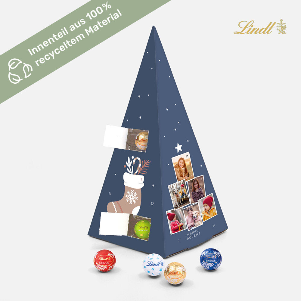 Adventskalender Lindt Pyramide Fotobaum