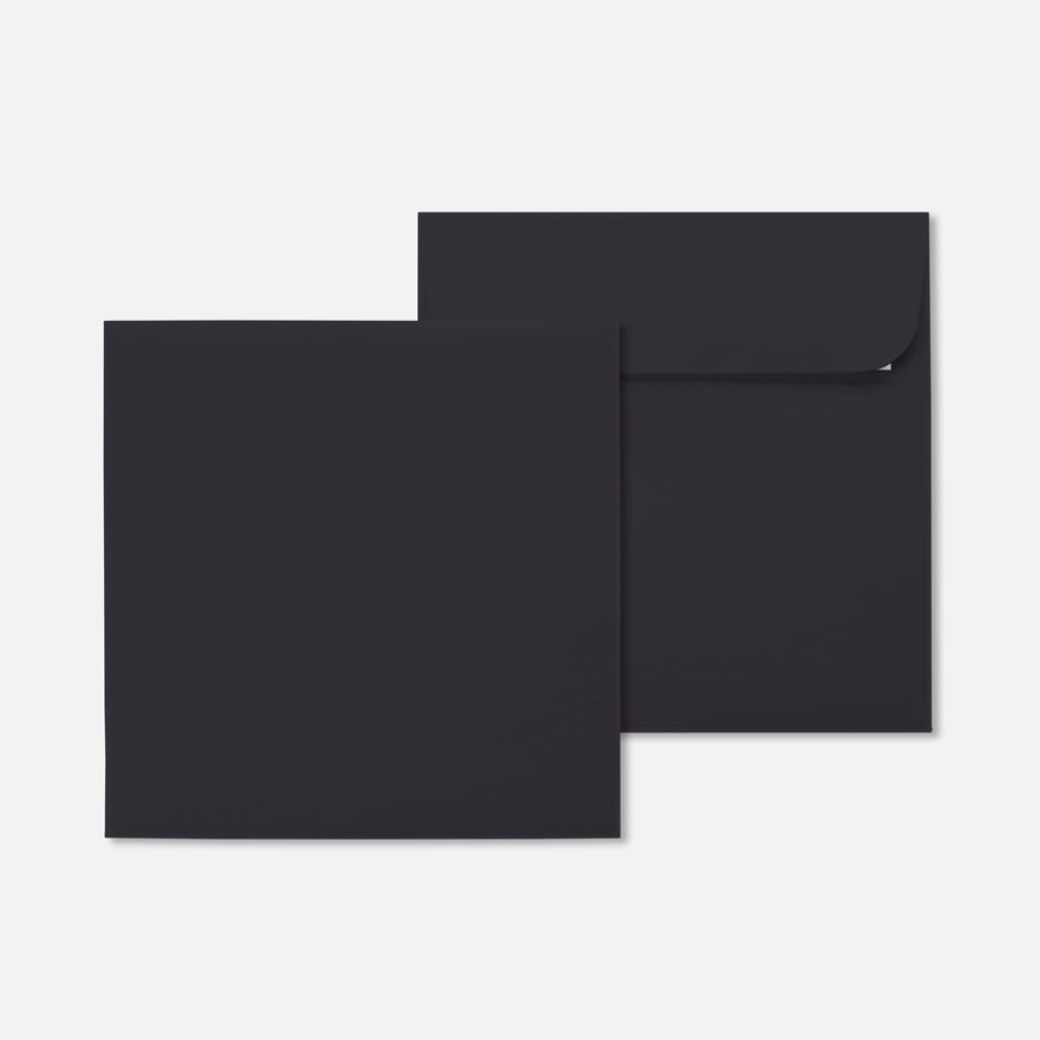 Kuvert 160x160 - schwarz