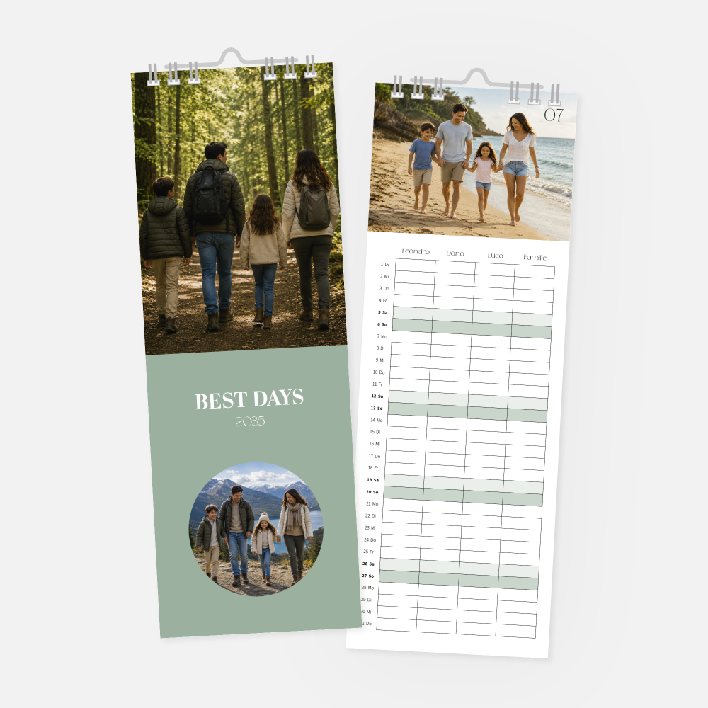 Küchenkalender Pastell