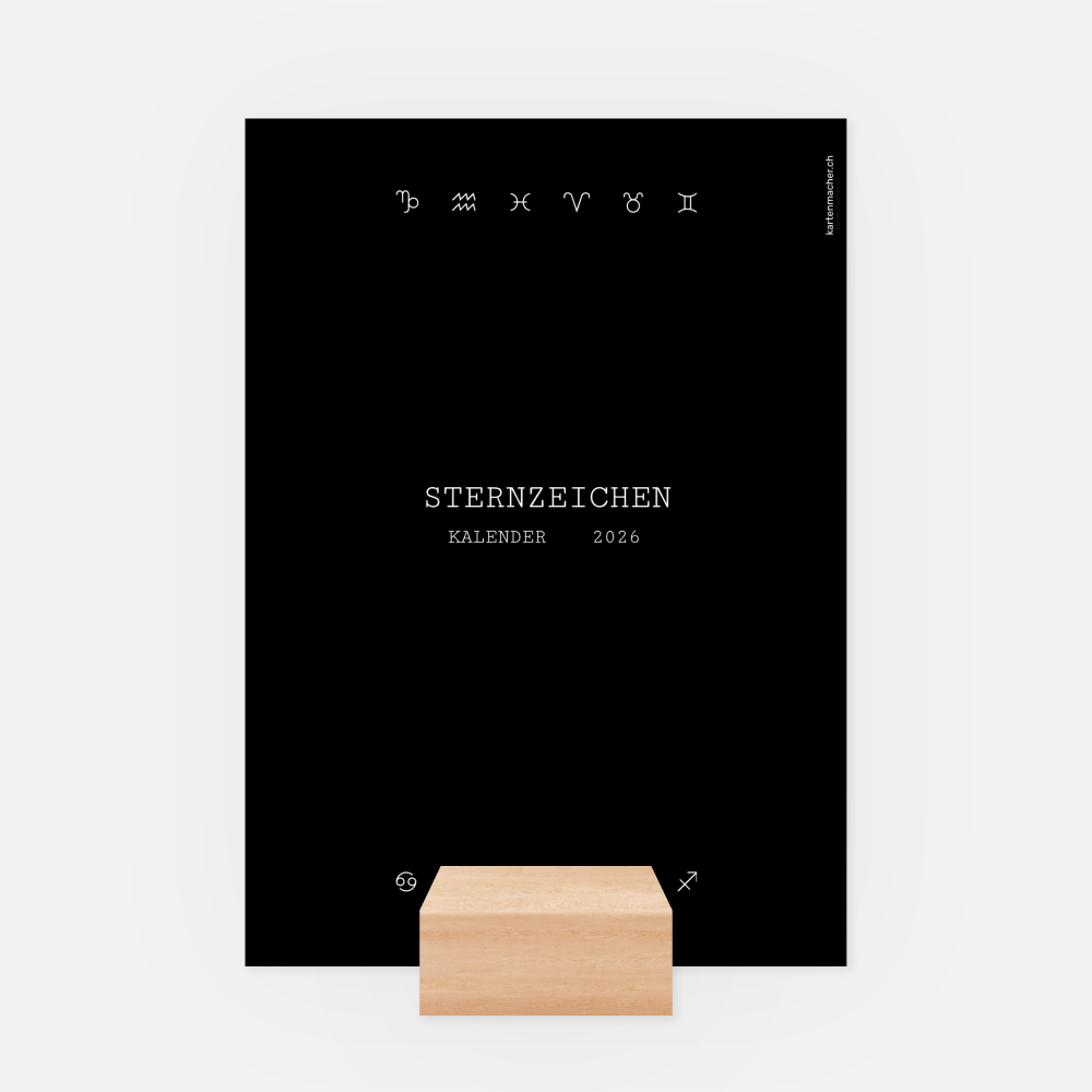 Postkartenkalender Sternzeichen