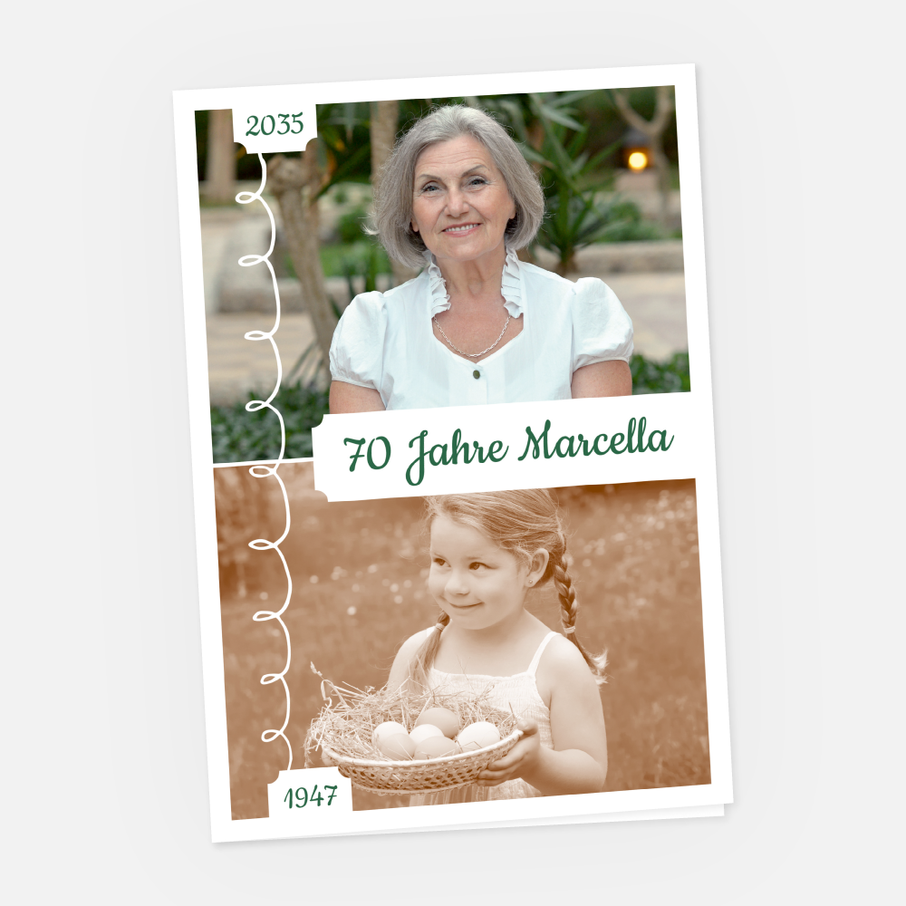 Geburtstagseinladungskarte Marcella