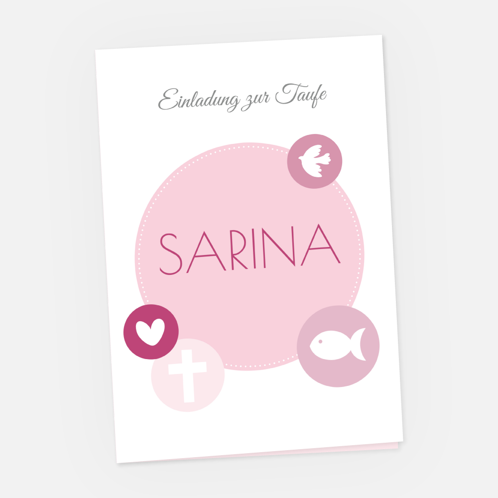 Taufkarte Sarina