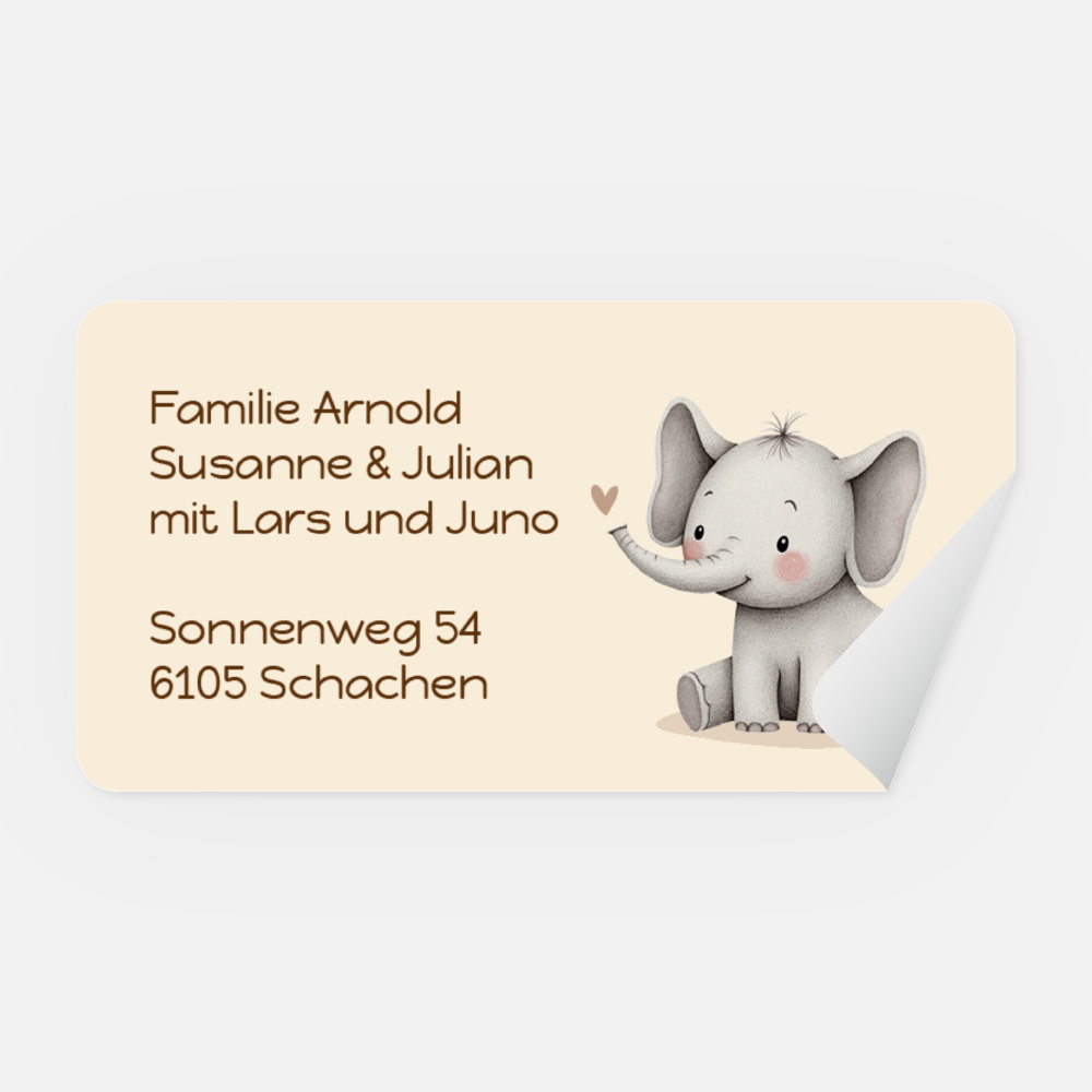 Absenderaufkleber Juno