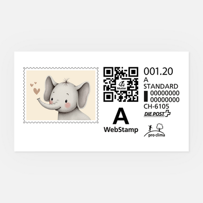 Briefmarke Juno A-Post