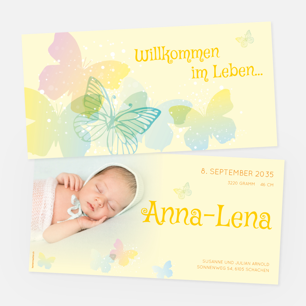 Geburtskarte Anna