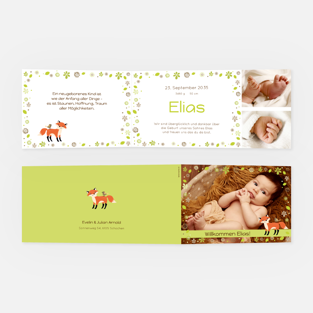 Geburtskarte Elias