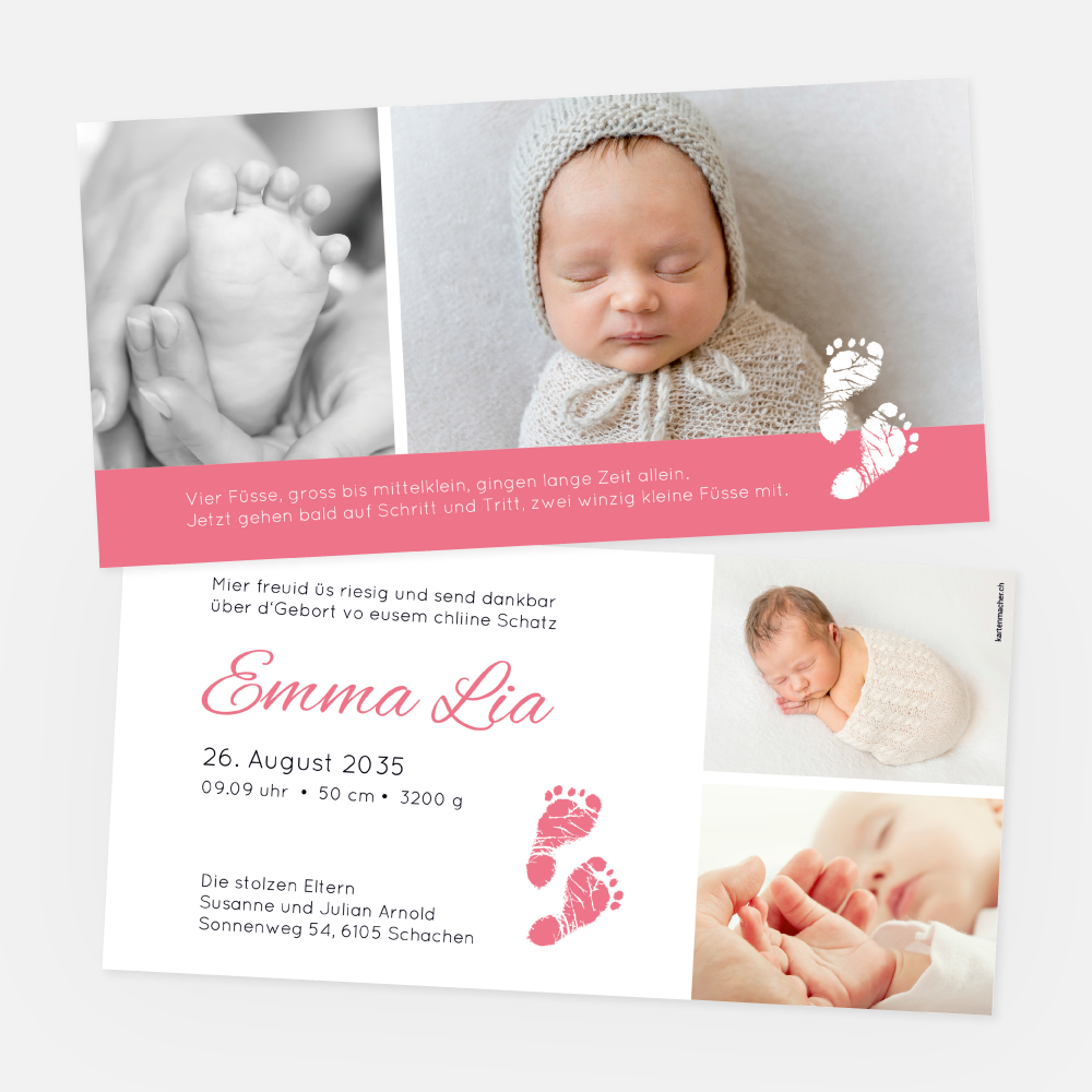 Geburtskarte Emma
