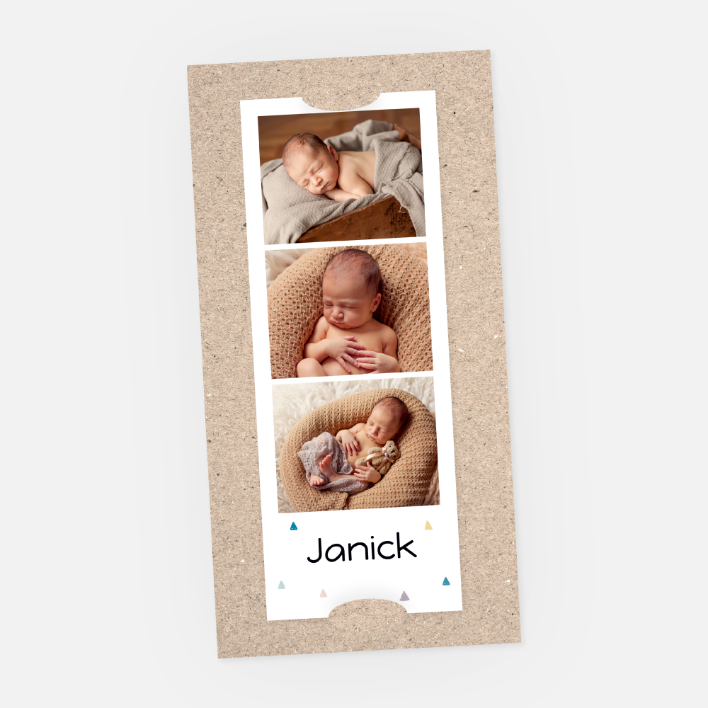 Geburtskarte Janick