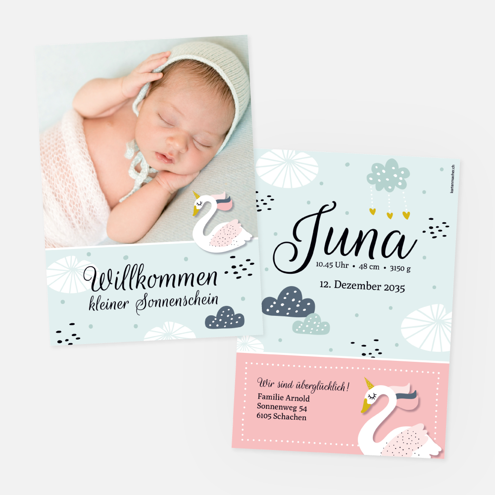 Geburtskarte Juna