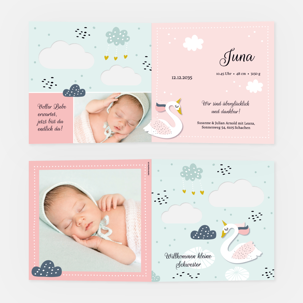 Geburtskarte Juna