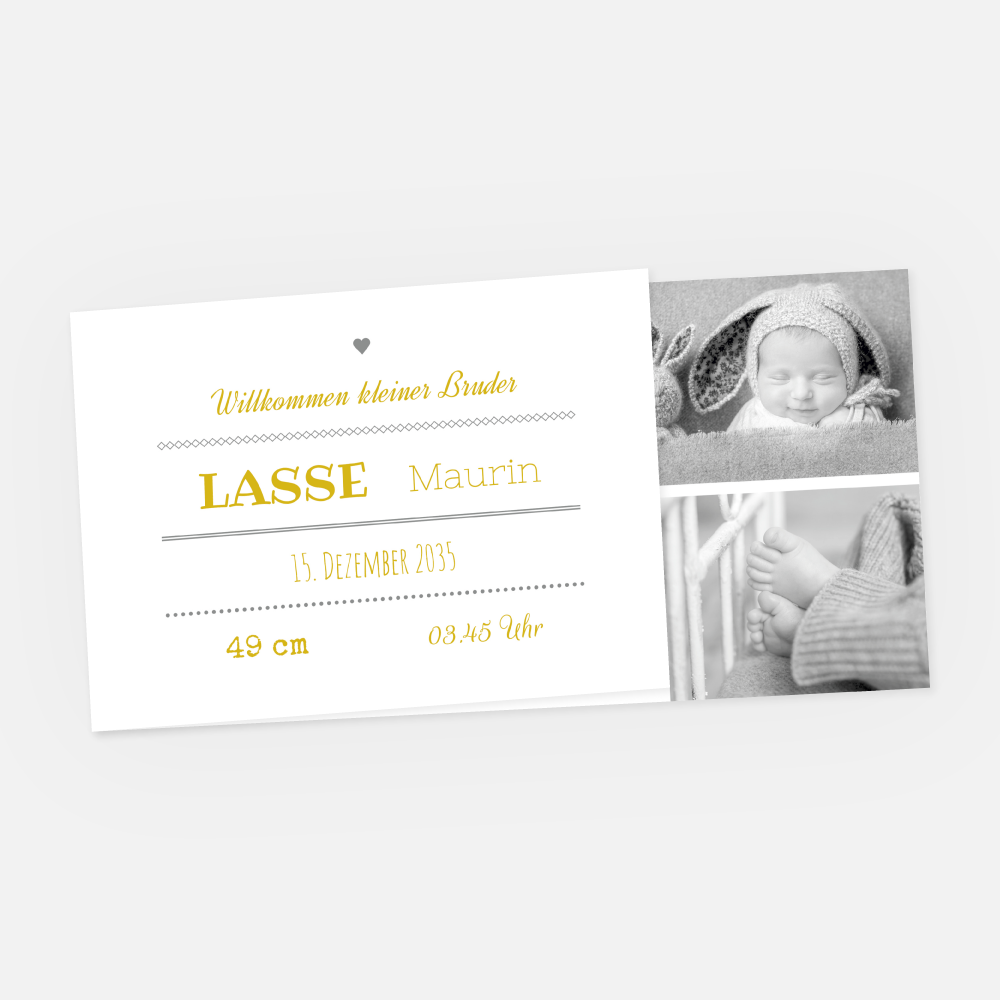 Geburtskarte Lasse