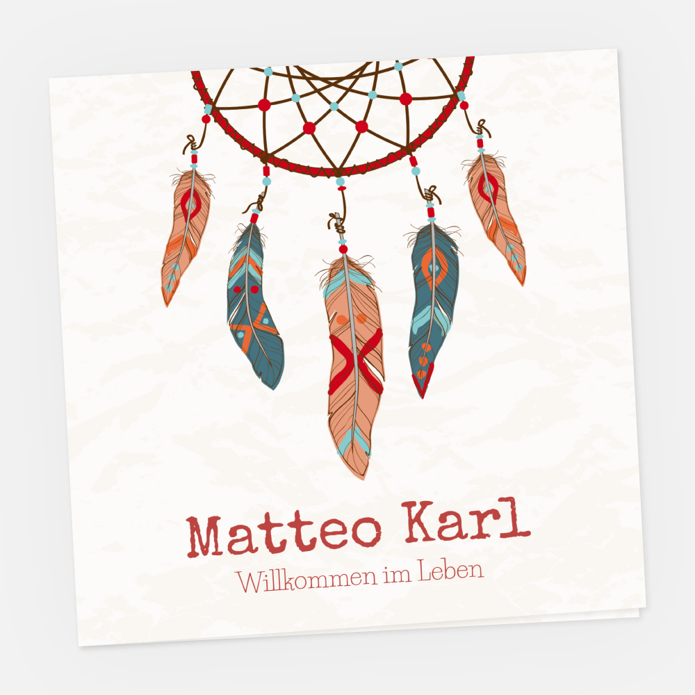 Geburtskarte Matteo