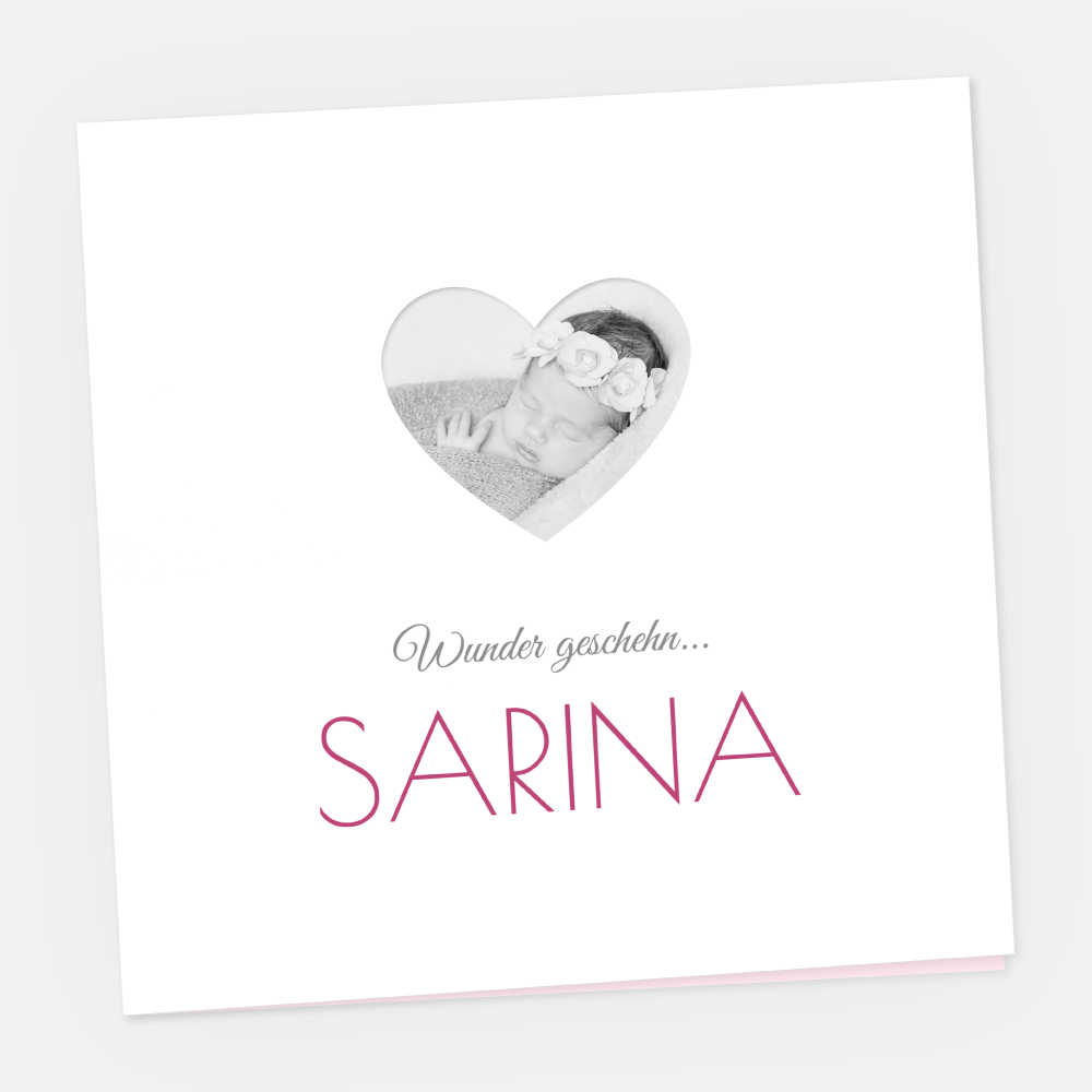 Geburtskarte Sarina