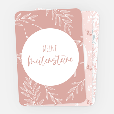 Meilensteinkarten Pink