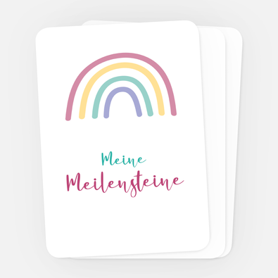 Meilensteinkarten Regenbogen