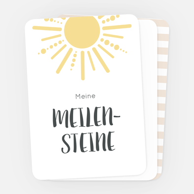 Meilensteinkarten Sonne