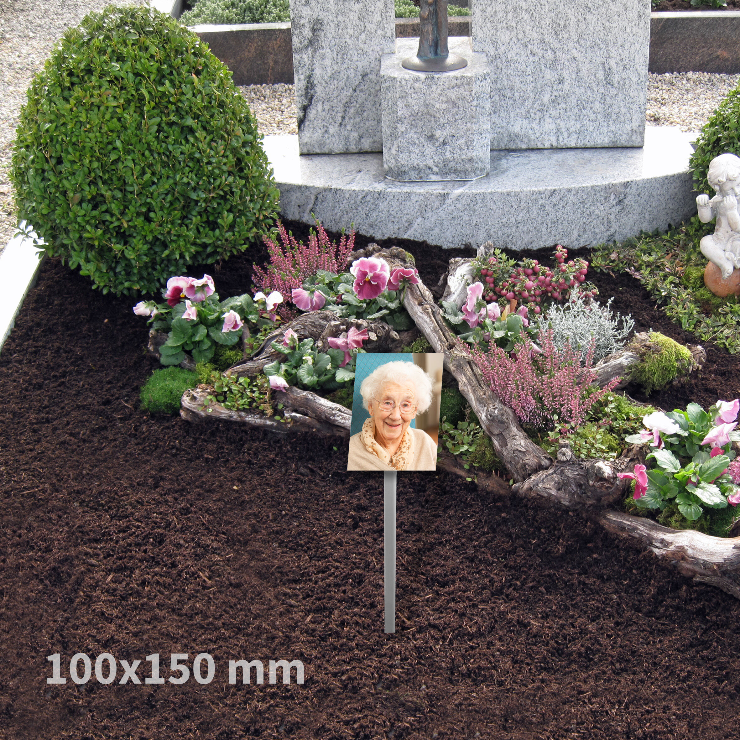 Grabschild klein mit Steckprofil