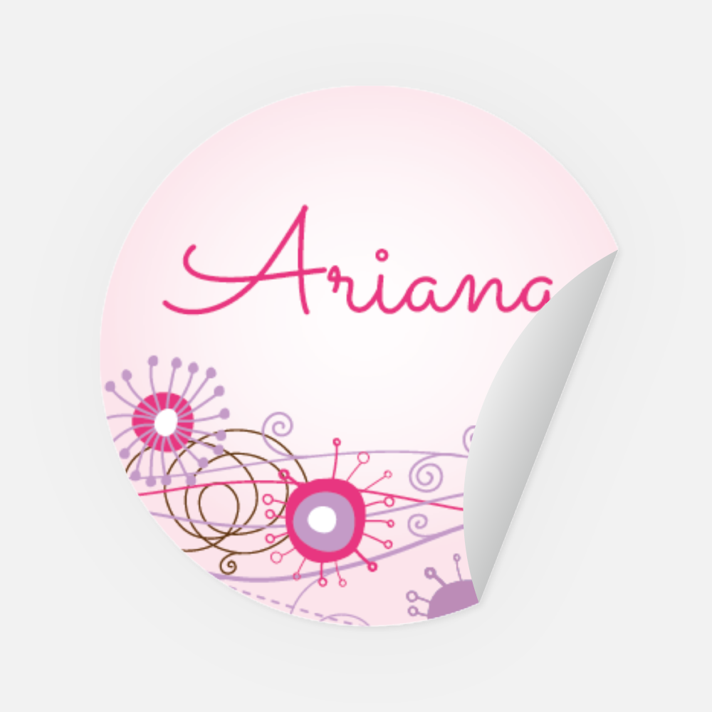 Sticker Ariana rund 30 mm
