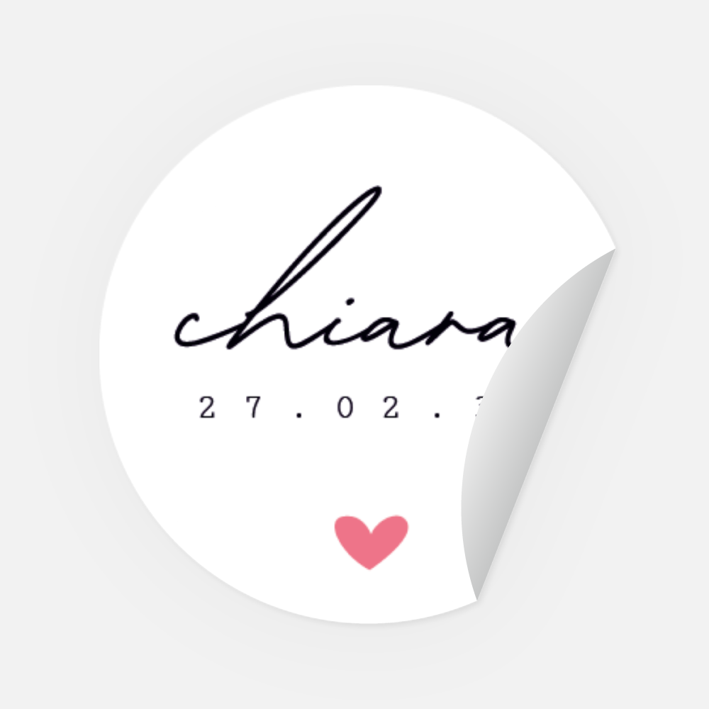 Sticker Chiara rund 30 mm