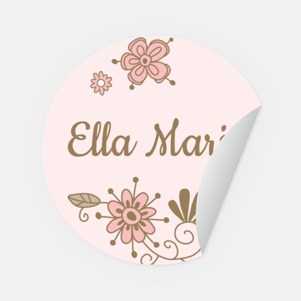 Sticker Ella rund 45 mm