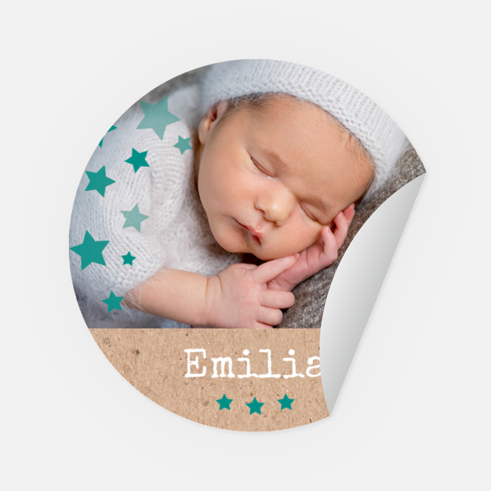 Sticker Emilia rund 45 mm