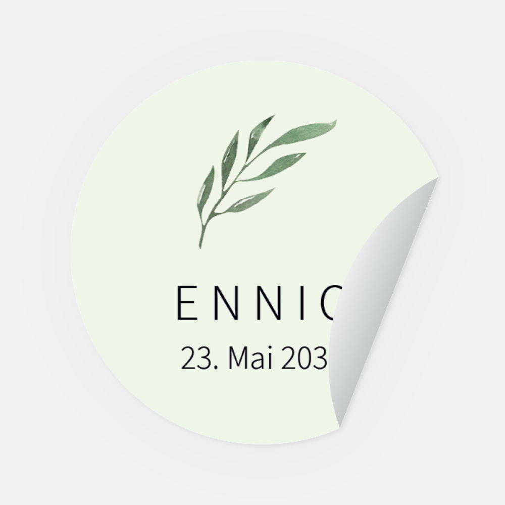 Sticker rund, Ø 45 mm