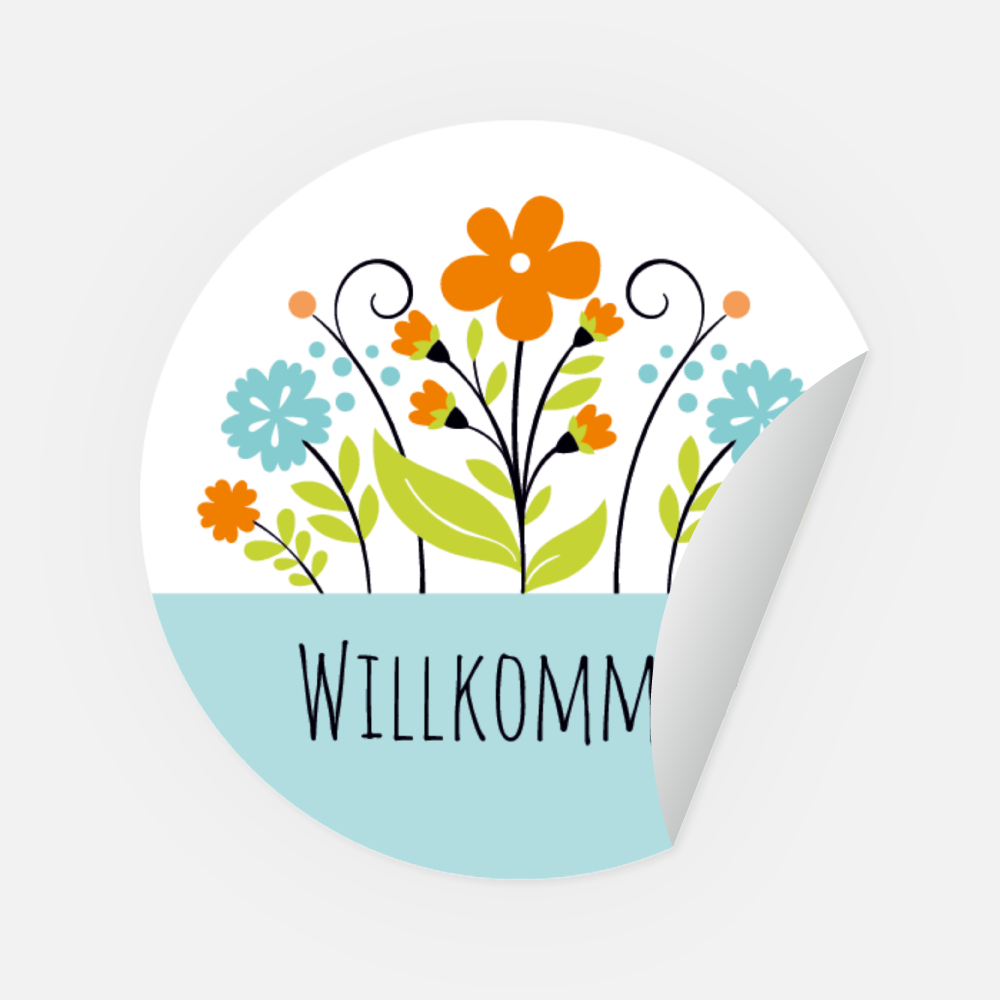 Sticker rund, Ø 45 mm