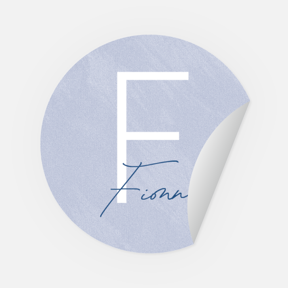 Sticker Fionn rund 45 mm