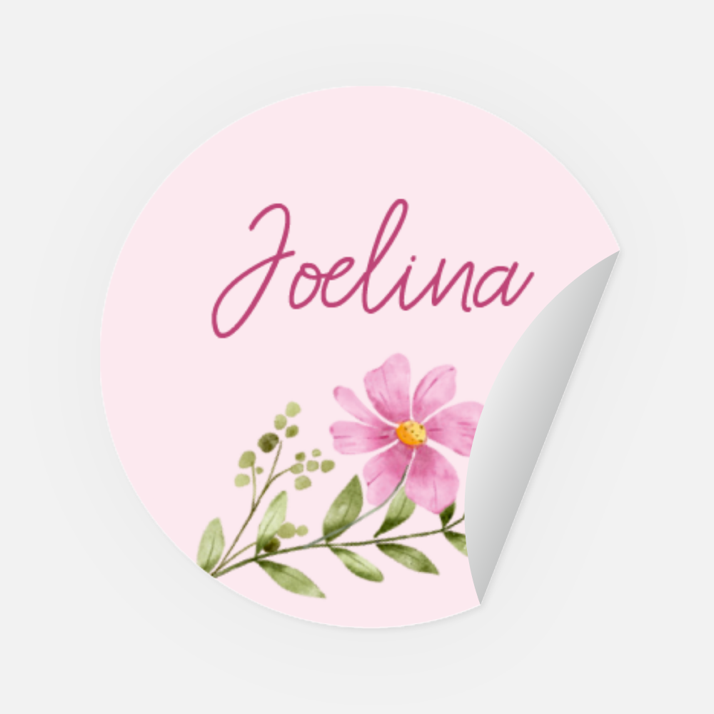 Sticker Joelina rund 30 mm
