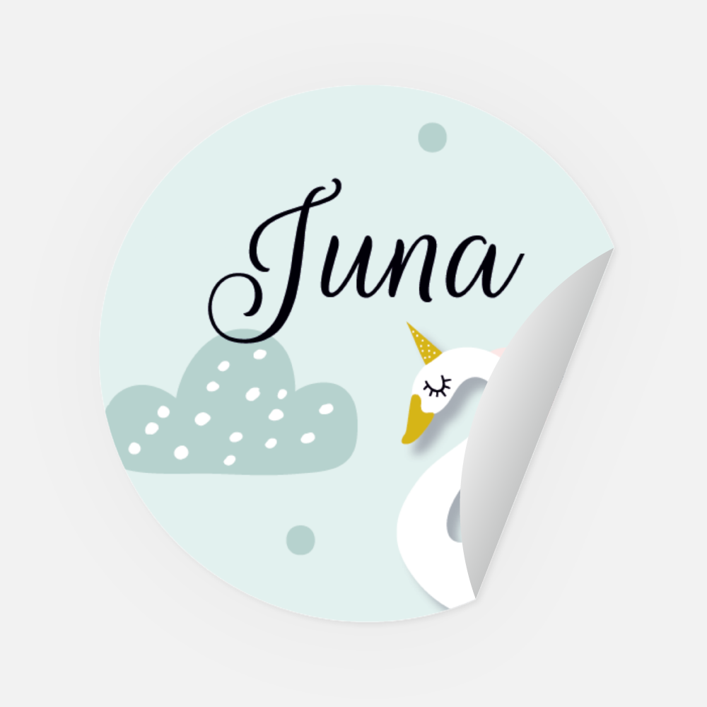 Sticker Juna rund 45 mm