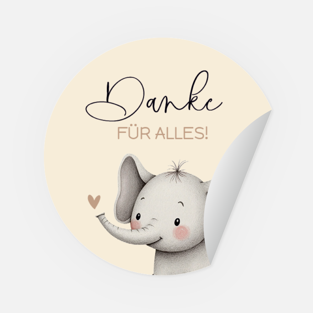 Sticker rund, Ø 45 mm