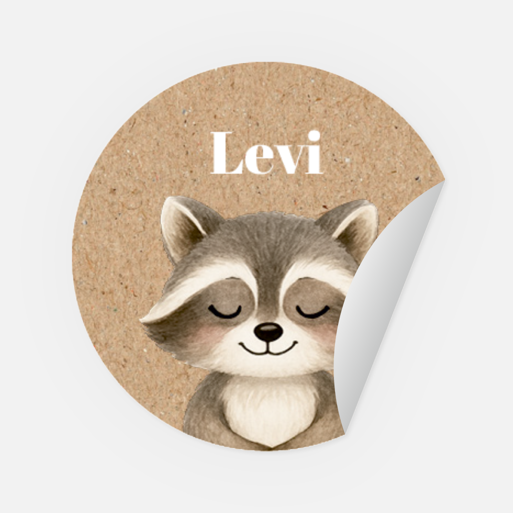 Sticker Levi rund 30 mm
