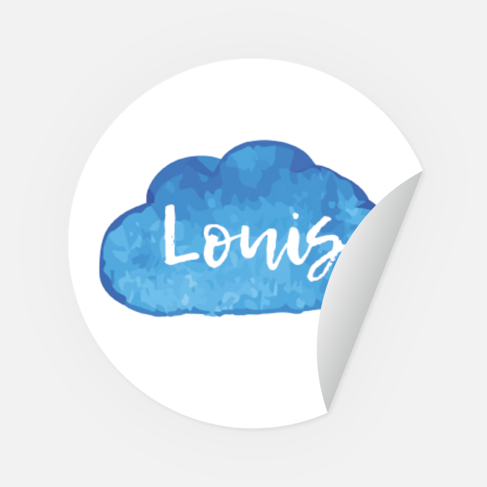 Sticker Louis rund 30 mm