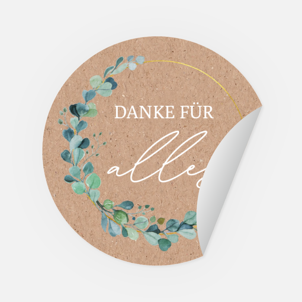 Sticker rund, Ø 45 mm