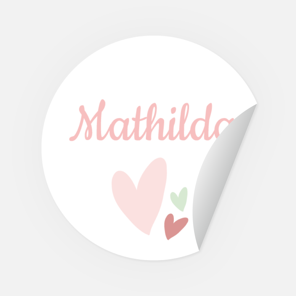 Sticker Mathilda rund 45 mm