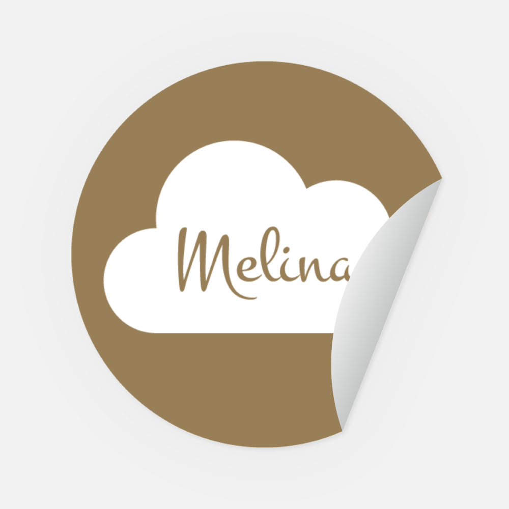 Sticker Melina rund 45 mm