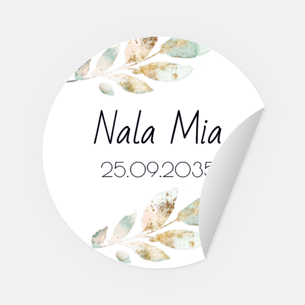 Sticker Nala rund 45 mm